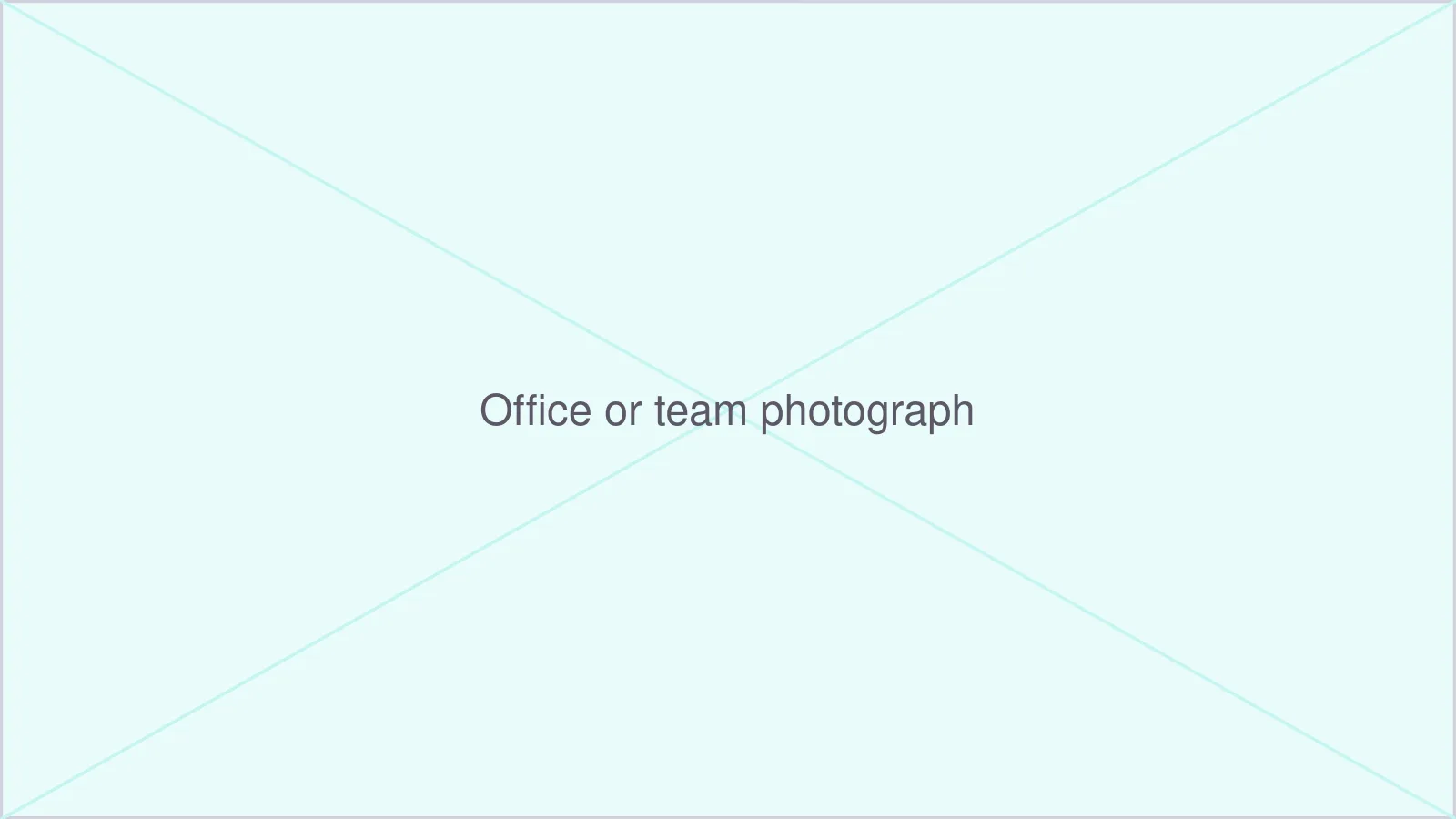 Placeholder for an office or team photograph